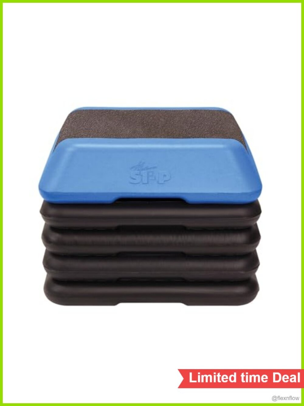 Adjustable High Step Aerobic Platform with 4 Risers Home Gym Exercise Equipment